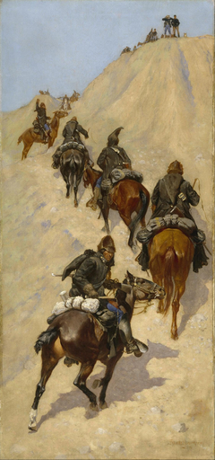 Scouts Climbing a Mountain by Frederic Remington