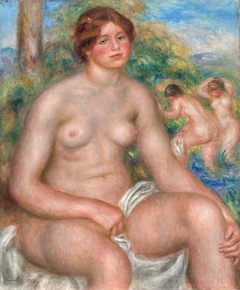 Seated Bather by Auguste Renoir