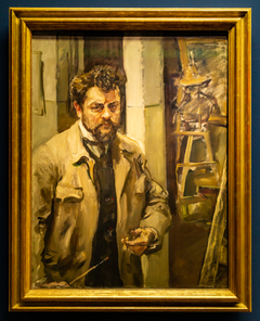 Self Portrait in the Studio by Max Slevogt
