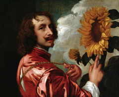 Self-portrait with a Sunflower by Anthony van Dyck