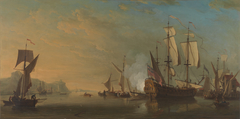 Shipping off Dover by Samuel Scott
