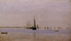 Ships and Sailboats on the Delaware