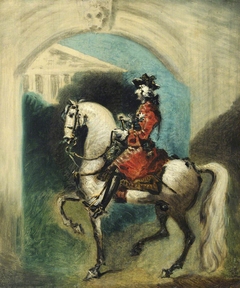Sketch of a French Commander before an Arch by Anonymous