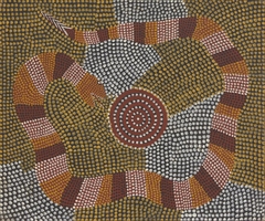 Snake Dreaming by Billy Stockman Tjapaltjarri