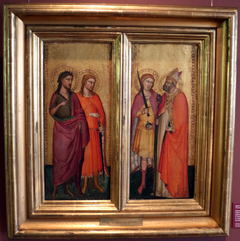 St. John the Baptist and the Saints Julianus, Zenobius and Michael by Bicci di Lorenzo