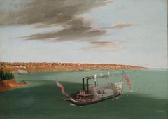 St. Louis from the River Below by George Catlin