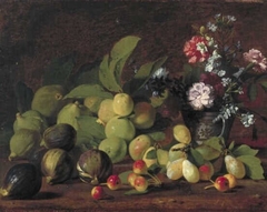 Still Life with Fruit and Flowers by Luis Egidio Meléndez