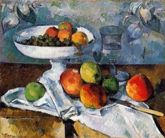Still Life with Fruit Dish by Paul Cézanne