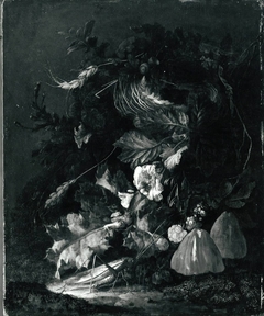 Stillleben mit Vogelnest (?) by Franz de Hamilton