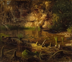 Study of a fallen Tree by August Cappelen