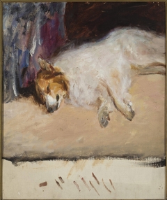 Study of a sleeping dog for the “Portrait of Prince Golitsyn” by Jan Ciągliński