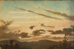 Study of a Sunset Landscape by Okänd