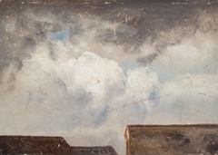 Study of Clouds over Roof Tops by Johan Christian Dahl