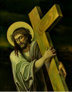 Christ Carrying the Cross. by Teimuraz Kharabadze