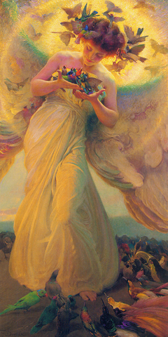 The angel of the birds by Franz Dvorak