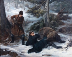 The Bear Hunters by François-Auguste Biard