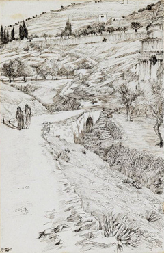 The Bridge of Kedron and the Tomb of Absalom by James Tissot