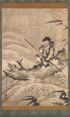 The Chinese Explorer Zhang Qian on a Raft by Maejima Sōyū