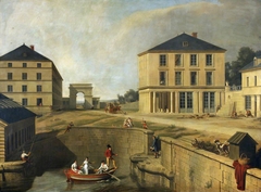 The Cotton Mill, House, and Wharf of Richard-Lenoir at Chantilly by Charles Thévenin