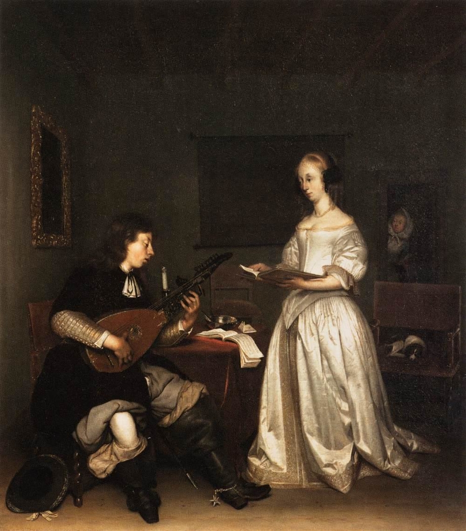 The Duet - Singer and Theorbo Player