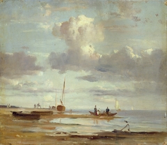 The Elbe at Blankenese by Adolph Friedrich Vollmer