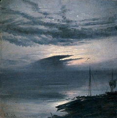 The Elbe by Moonlight