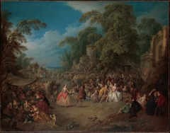 The Fair at Bezons by Jean-Baptiste Pater
