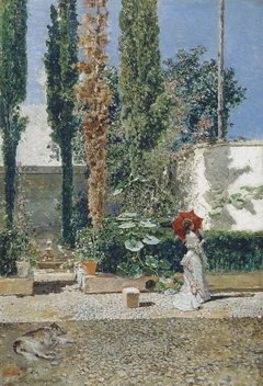The Garden of the Fortuny Residence by Marià Fortuny Marsal
