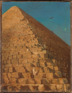 The Great Pyramid, Giza by Adrien Dauzats