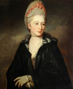 The Hon. Georgiana Peachey, Lady Greville (1752-1772) by after George Romney