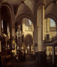 The Interior of a Dutch Church