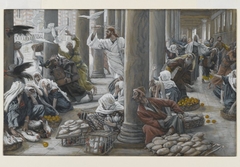 The Merchants Chased from the Temple by James Tissot