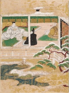 The Seer (Maboroshi), Illustration to Chapter 41 of the Tale of Genji (Genji monogatari) by Tosa Mitsunobu
