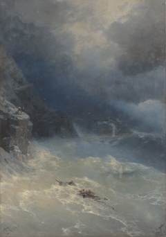 The storm at Cape Aya by Ivan Ayvazovsky