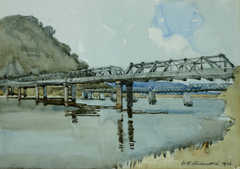 The Two Bridges, Greymouth by Dorothy Kate Richmond