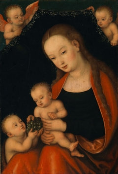 The Virgin and Child with Infant John the Baptist and Angels by Lucas Cranach the Elder