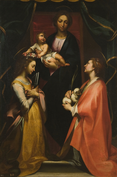 The Virgin and Child with Saints Cecilia and Inez by Francesco Vanni