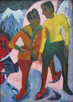 Two brothers by Ernst Ludwig Kirchner