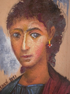 Portrait of Hypatia by Aggeliki Papadomanolaki