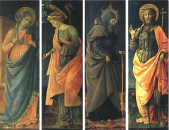Angel Annunciation with Saints