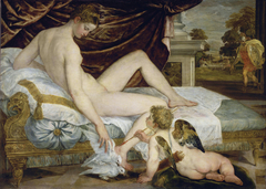 Venus and Love by Lambert Sustris