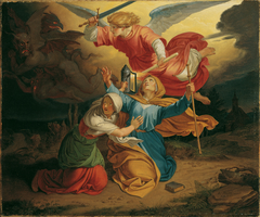 Versuchung der heiligen Gudula by Joseph von Führich