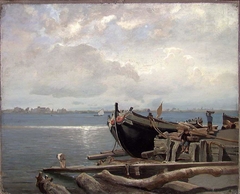 View from Chioggia near Venice by Johan Martin Nielssen
