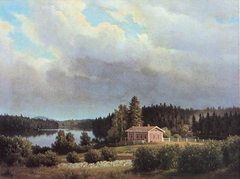 View from Haminalahti (1877) by Ferdinand von Wright