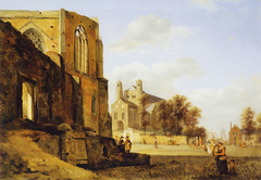 View of a City Square with Weidenbach Cloister and St. Pantaleon, Cologne