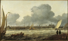 View of Haarlem from the Noorder Buiten Spaarne by Allaert van Everdingen