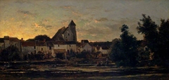 View of Montigny-sur-Loing by Charles-François Daubigny