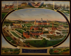 View of the Buildings and Surroundings of the Berks County Almshouse by John Rasmussen