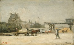 View of the Louvre by Stanislas Lépine