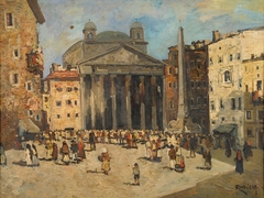 View of the Pantheon in Rome